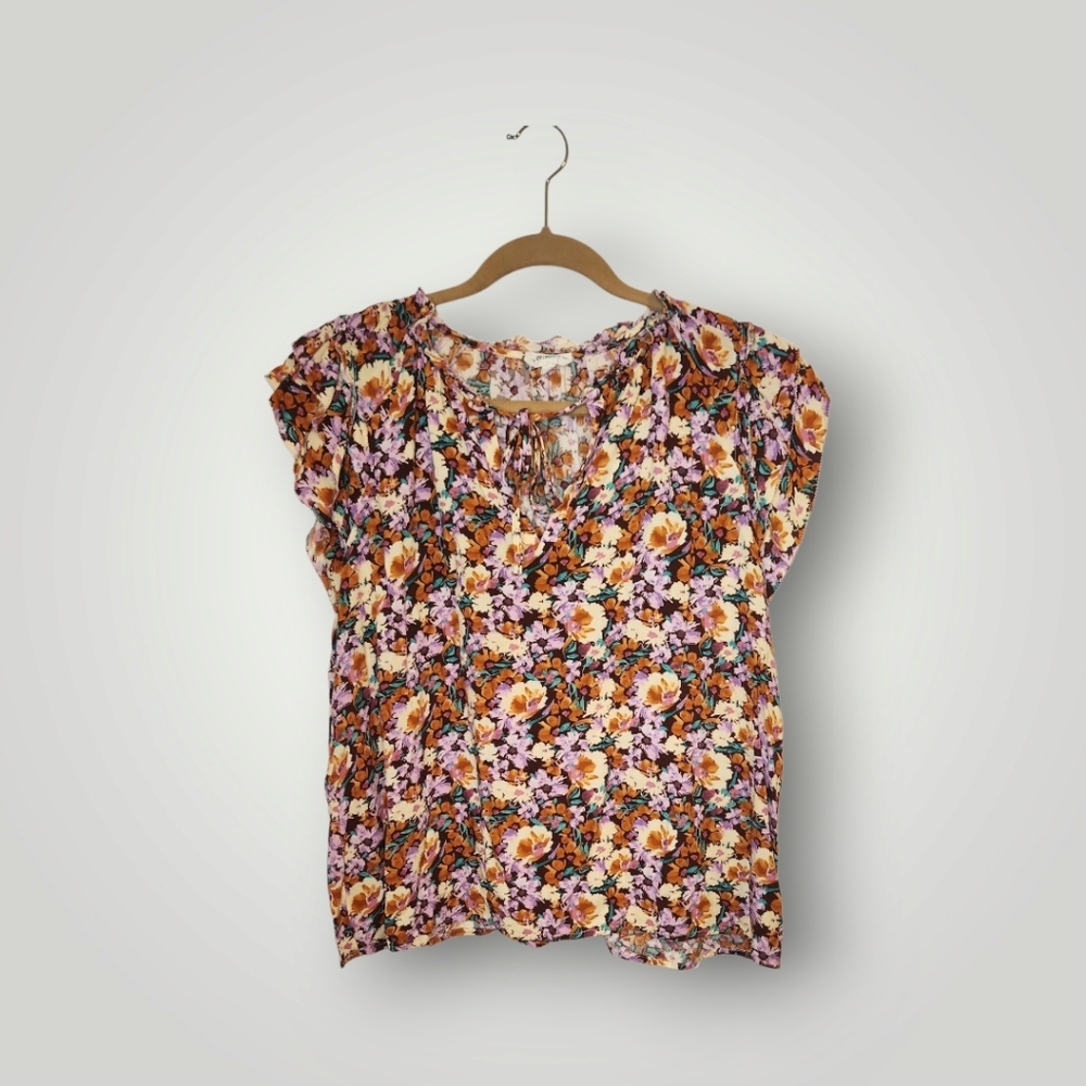 ee.some Floral Print Women's Top size small - Picture 5 of 12